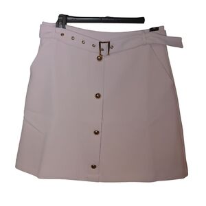 Endless Rose Elegant Light Pink Button-Down Skirt, Size M NWT